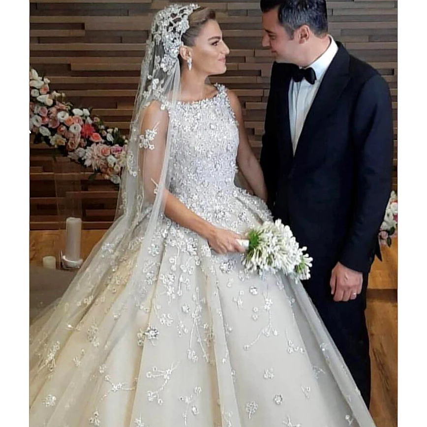 Роскошное Свадебное платье с маленькими цветами Бальное Платье Аманда новиас