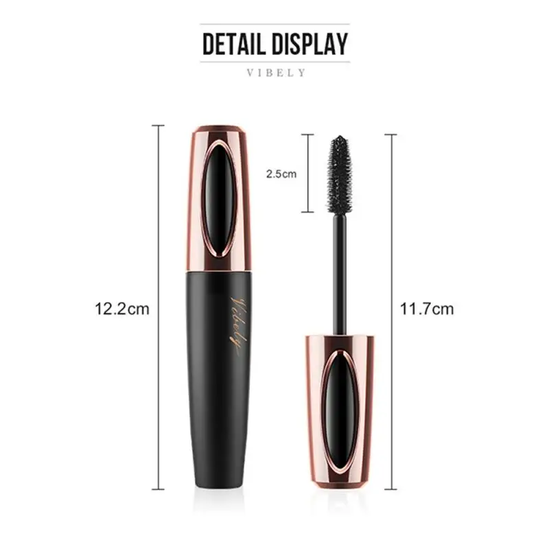 Тушь для ресниц Vibely TSLM2 Водостойкая тушь с шелковым волокном 4D стойкая объем 24