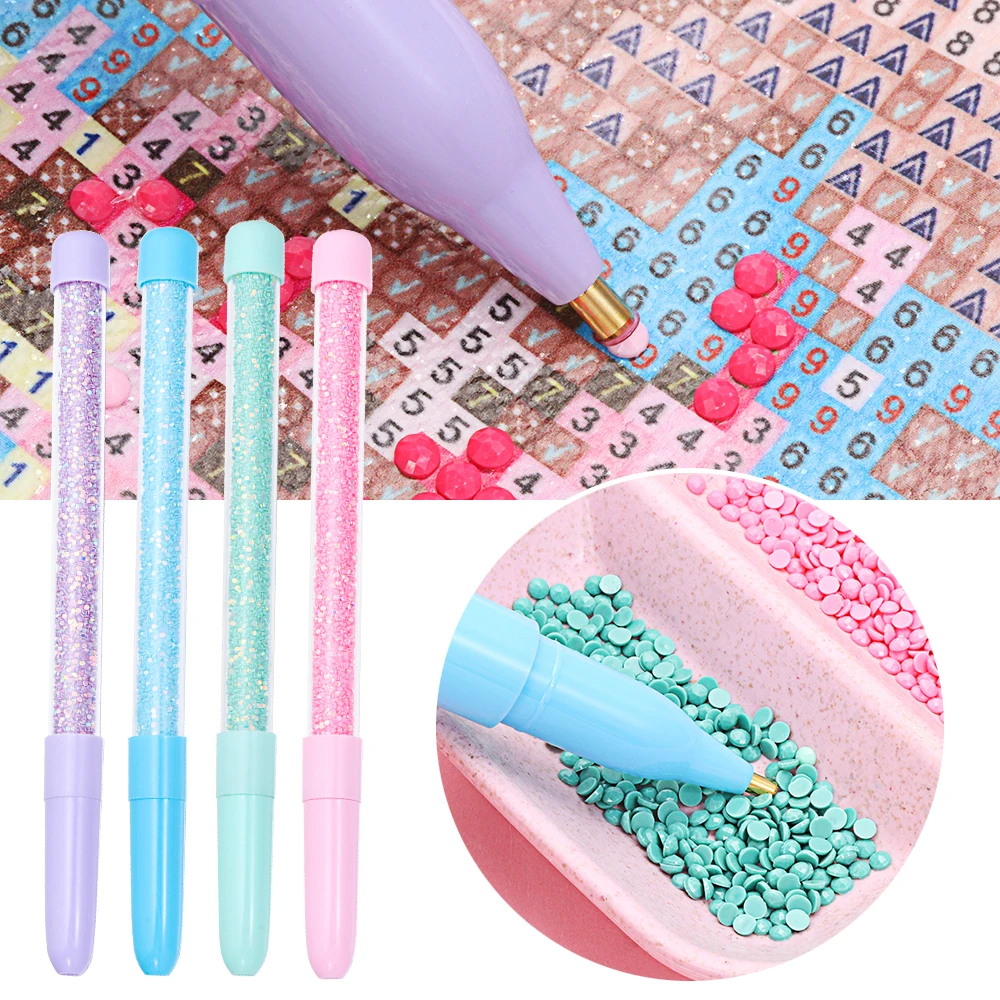 

1PC DIY Crafts Sewing Embroidery Tool 5D Round Diamond Point Drill Pen Painting Cross Stitch Crafts Sewing Accessories Supplies
