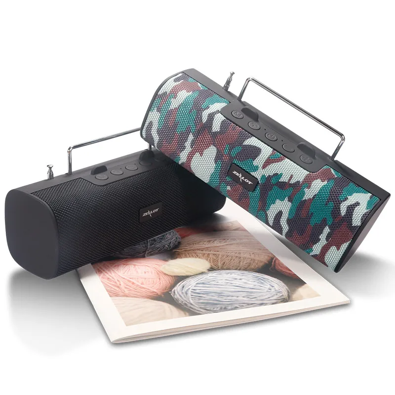 

2021 New S40 Wireless Bluetooth Speakers FM radio Outdoor TWS Column Speaker Better Bass 66 ft Bluetooth Range Built-in Mic