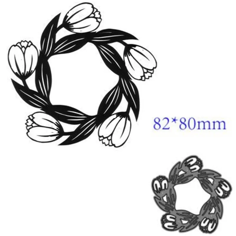 Металлические Вырубные штампы форма цветочное украшение для скрапбукинга