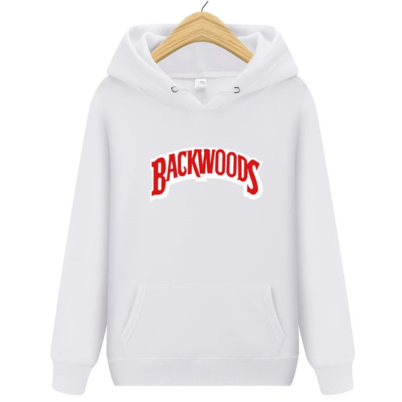 Прибытие BACKWOODS толстовки мужские свитшоты осень зима флисовая Толстовка Модные хипстерские спортивные костюмы спортивный костюм мужская Толстовка - Цвет: Белый