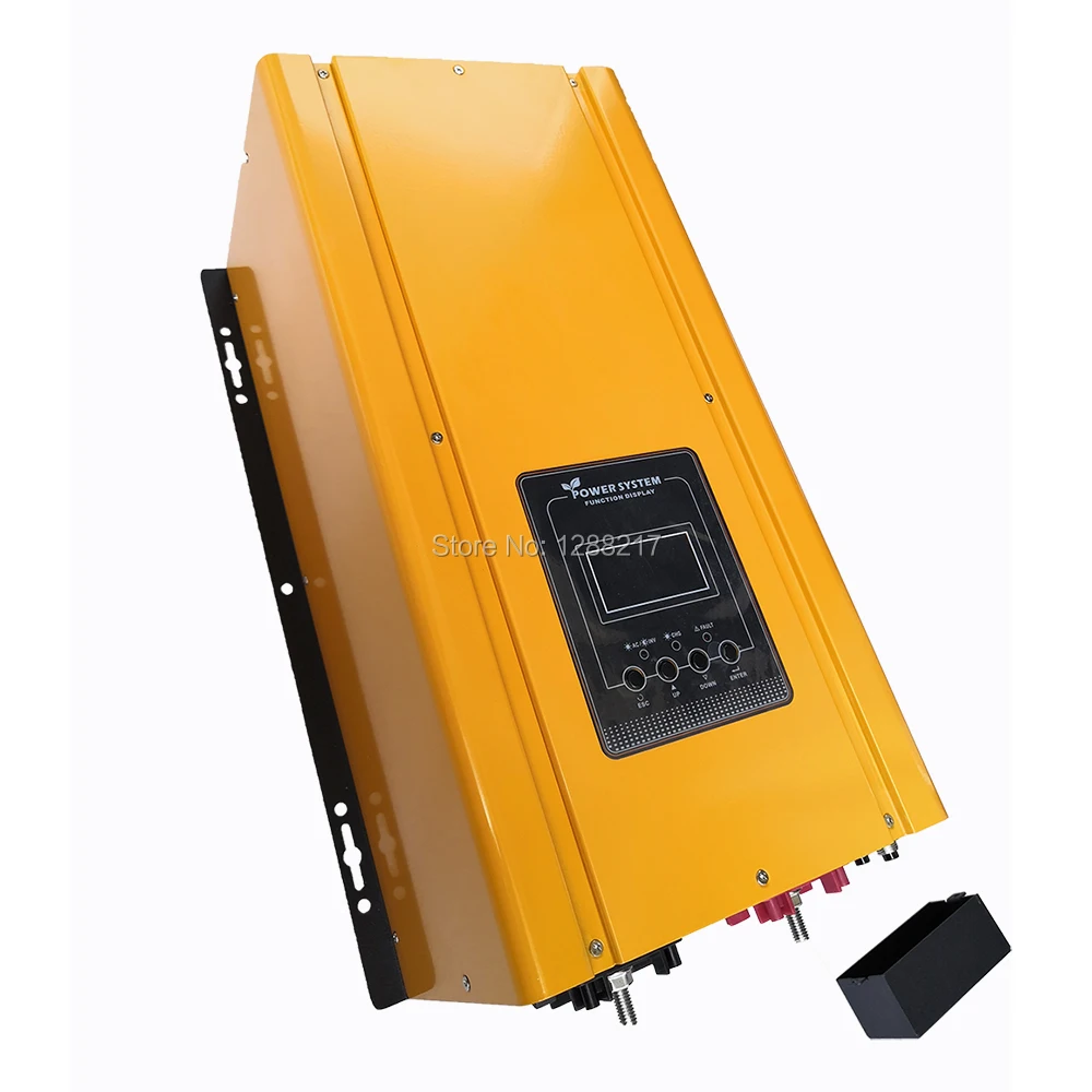 Чистая Синусоидальная волна 3000 Вт Солнечный инвертор от сети DC 12V24V48V к AC220V230V240VAC с AC зарядное устройство и UPS может быть настенный