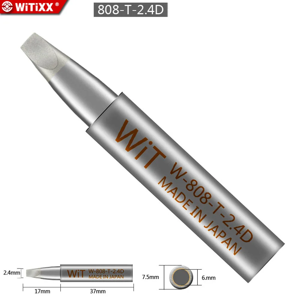 1 шт. оригинальный японский WiT W808 сменный паяльник наконечник сверхпрочный