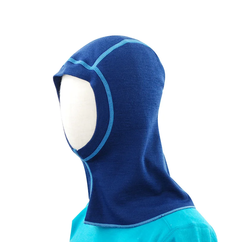 pure wool Мериносовая шерсть, детская теплая Балаклава, лицо в маске, детская шапка, ветрозащитная шапка для детей 0-6 лет - Цвет: pure wool