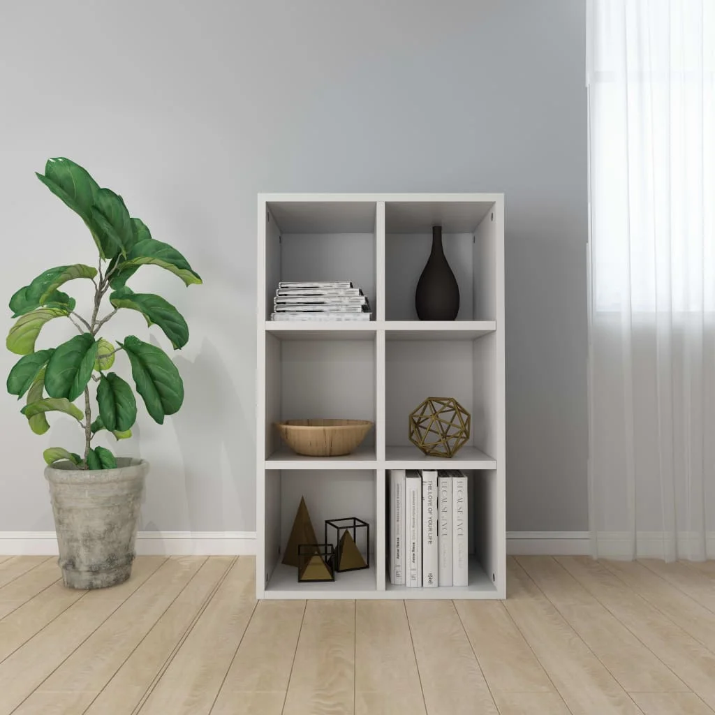 

Book Cabinet/Sideboard White 26"x11.8"x38.5" Chipboard