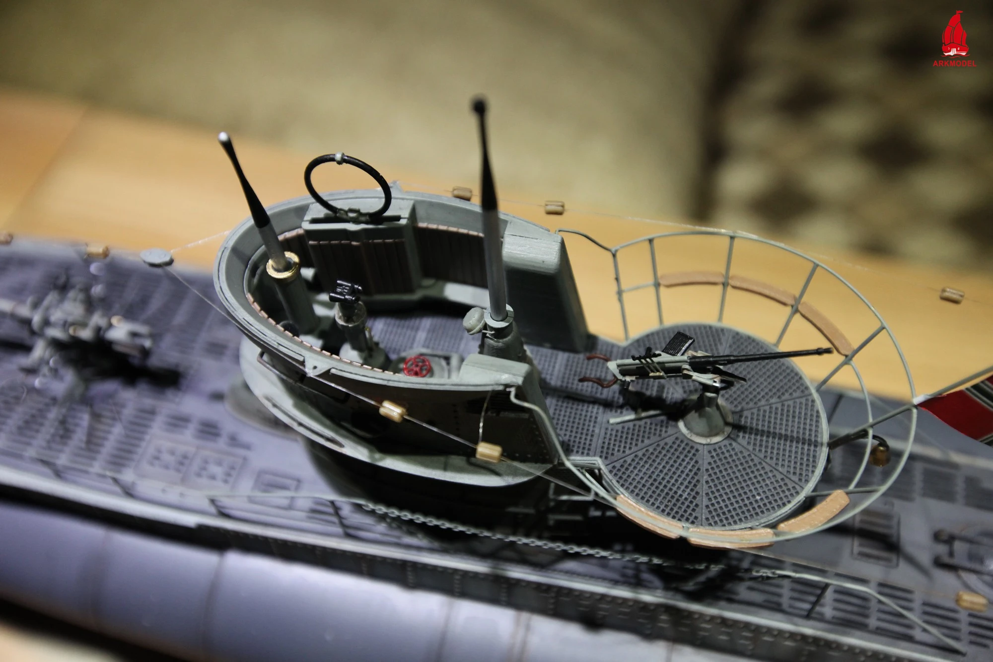 ARKMODEL немецкая u-лодка Тип VIIC RC Подводная лодка 1:48 масштабные модели пластиковые хобби комплект