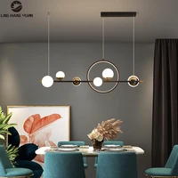 modern led pendant light l110cm black chandelier pendant lamp for dining room kitchen living room office room hanging lighting