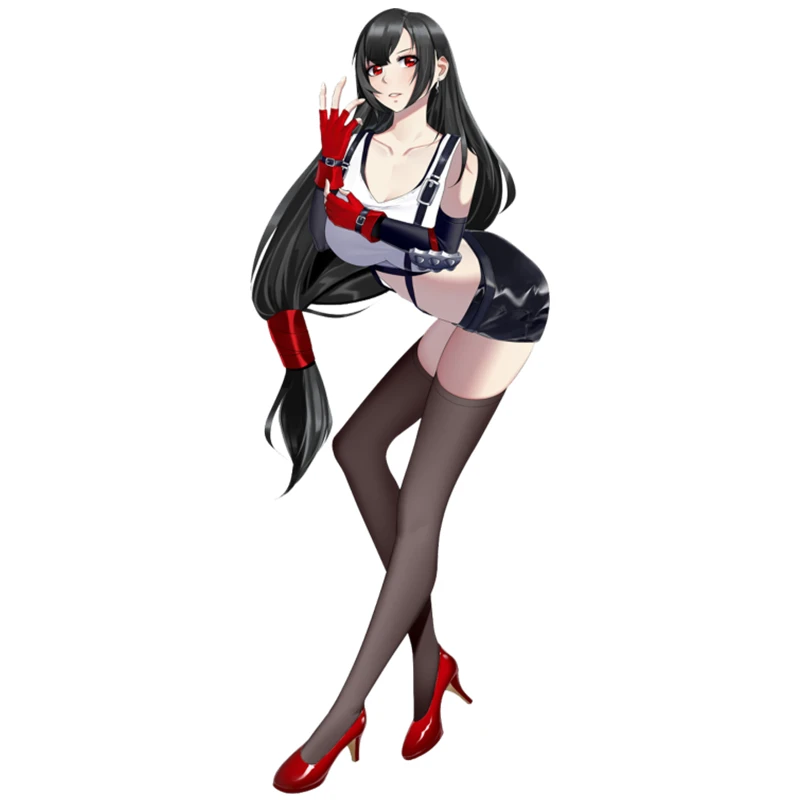 

RuleMylife Sexy Hot Game Anime Girl Tifa Car Sticker Detachable for Passat Laptop Wall10x4cm