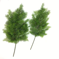 wholesale artificial christmas pine branches green simulation plants cypress leaves handmade diy wreath accessories house decor