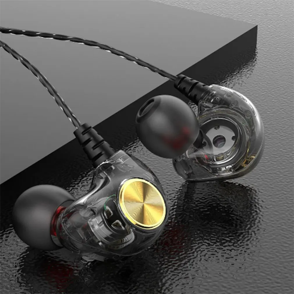

Origina lK1 Transparent In-Ear Earphone Subwoofer Stereo Bass Earbuds Earphone With Mic For iPhone Xiaomi High Quality