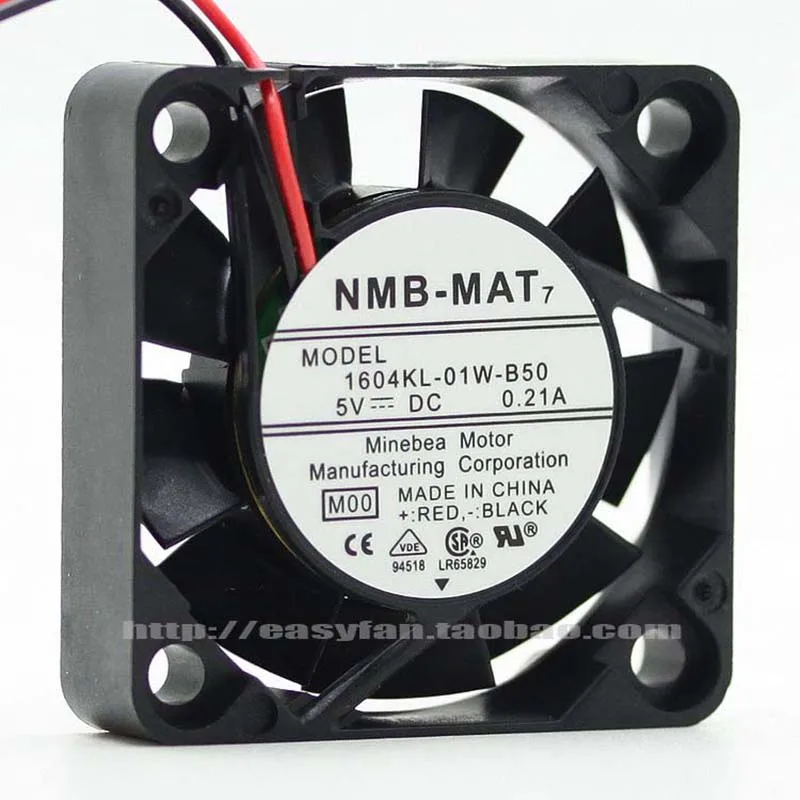 

New original NMB 1604KL-01W-B50 4010 5V 0.21A 4cm dual ball cooling fan 40x40x10mm cooler