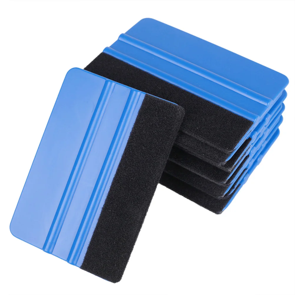 

High Recommend 10Pcs Durable Blue Squeegee Felt Edge Scraper Car Decals Vinyl Wrapping & Tint Tools Cleaning Tint Tool Wholesale