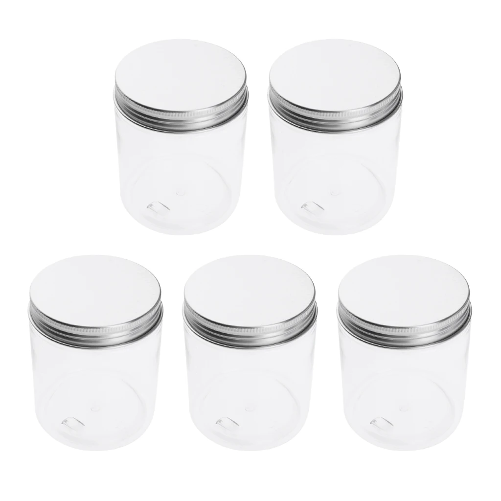 

5PCS 120/250ml PET Plastic Empty Cosmetic Containers Cases with