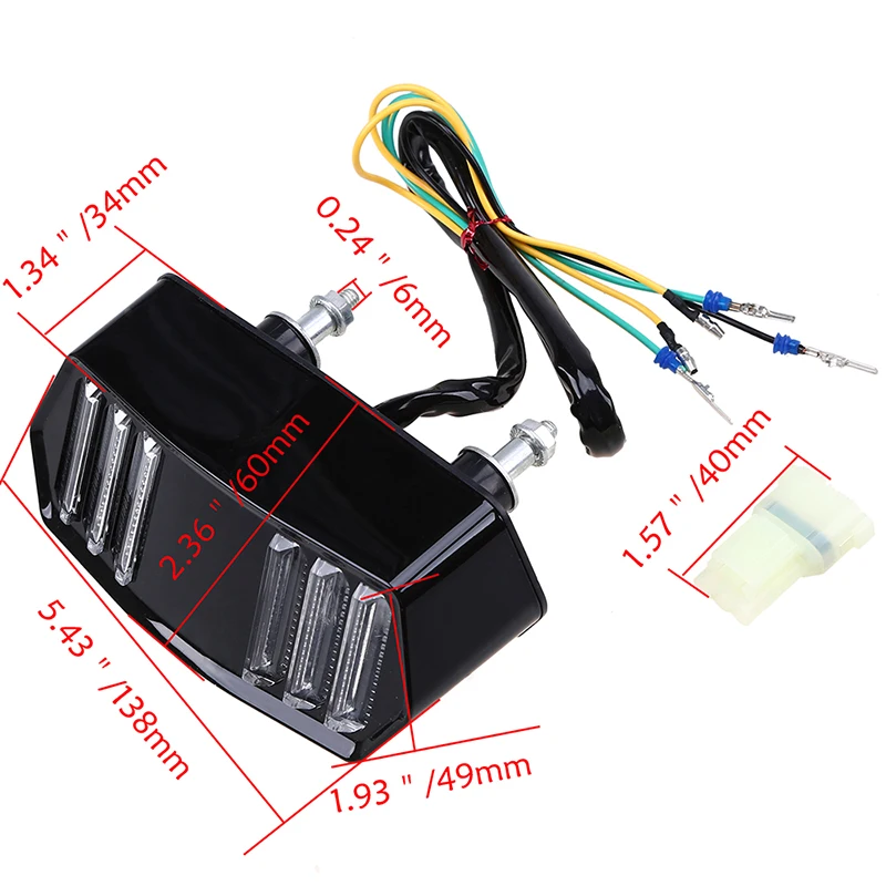 Задний фонарь POSSBAY для мотоцикла сигнал поворота стоп Honda MSX125 CBR650F CTX700 CTX700N|light