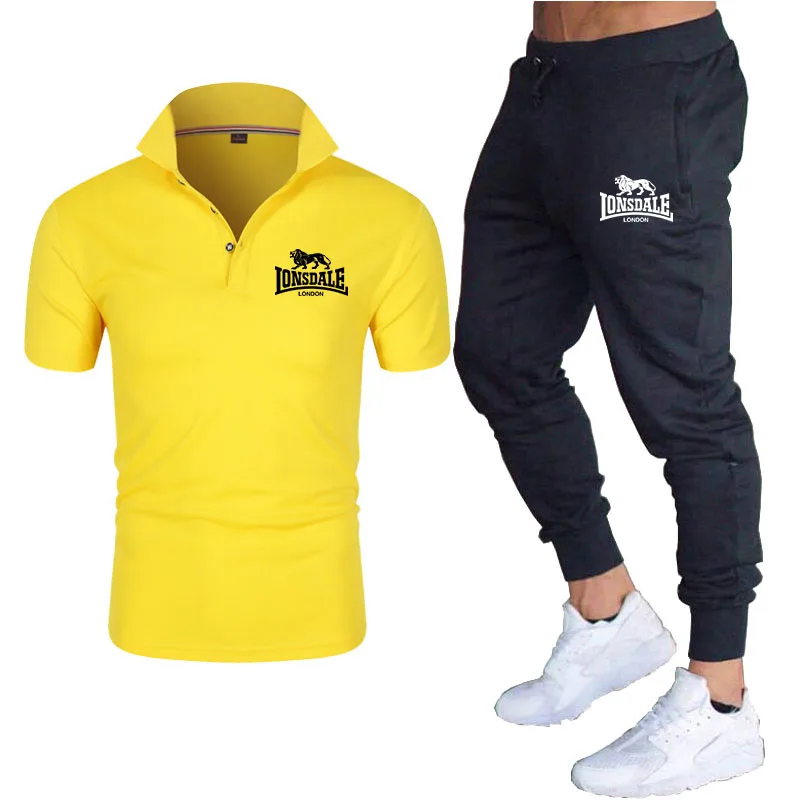 

Summer fashion casual brand men's suit sportswear sportswear track suit men's sportswear short-sleeved T-shirt 2-piece set