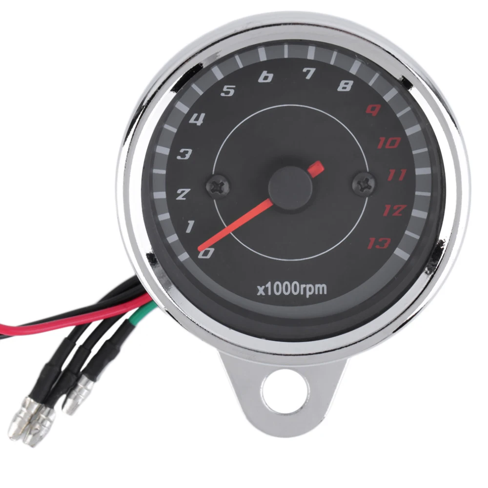 

LED DC12V Measuring Speed Motorcycle Tachometer Pratical Household Appliances Motorcycle Tachometer LED Universal Accessories