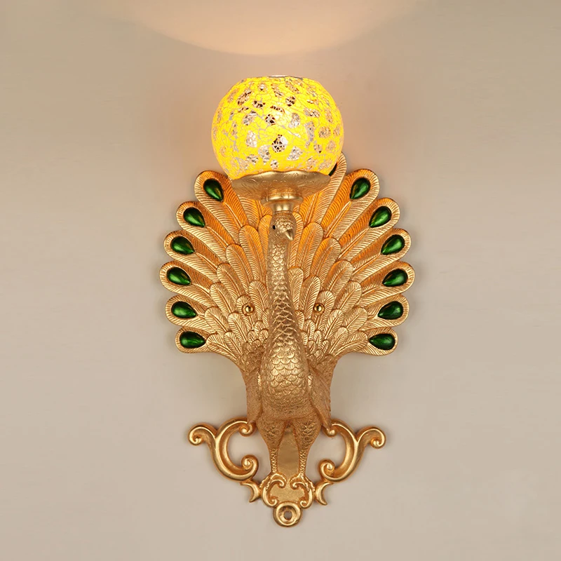Vintage 5W Retro LED Wall Sconce Light Fixture Peacock Shape Lamp E27 Bulb Hotel Living Room Warm White | Лампы и освещение