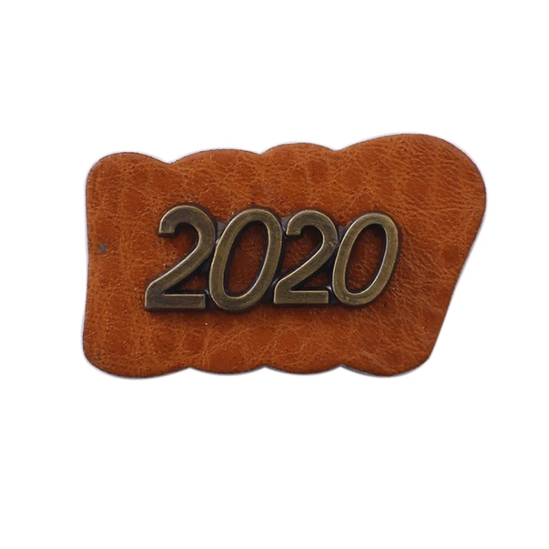 Кожаные этикетки ручной работы на заказ для заклепок вязания крючком с логотипом