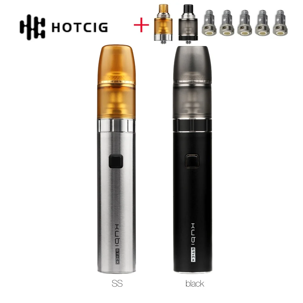 Оригинальный стартовый набор Hotcig Kubi Stick Pen аккумулятор 1500 мА/ч 2 мл многоразовый pod