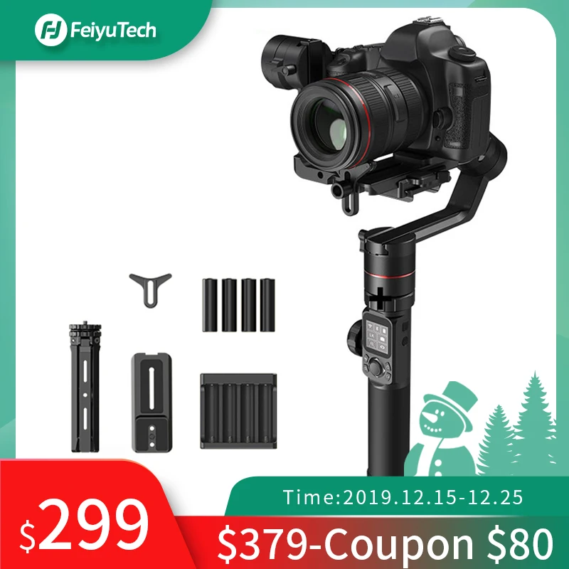 FeiyuTech AK2000 DSLR камера Стабилизатор Ручной Gimbal видео estabilizador для sony Canon 5D Panasonic GH5 Nikon 2,8 кг Полезная нагрузка