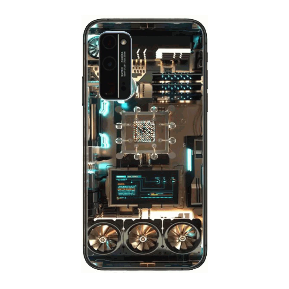 

Creativity Custom made High-end Phone case Phone Case Hull For Huawei Honor 8 9 10 20 30 A S Lite Pro 5g i Black Back Soft
