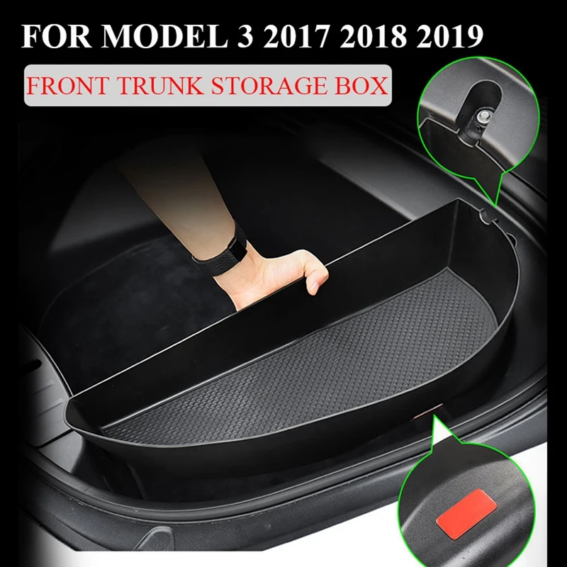 

for Tesla Model 3 2017-2019 Front Trunk Storage Box Trunk Storage Tray Interior Modification Accessories
