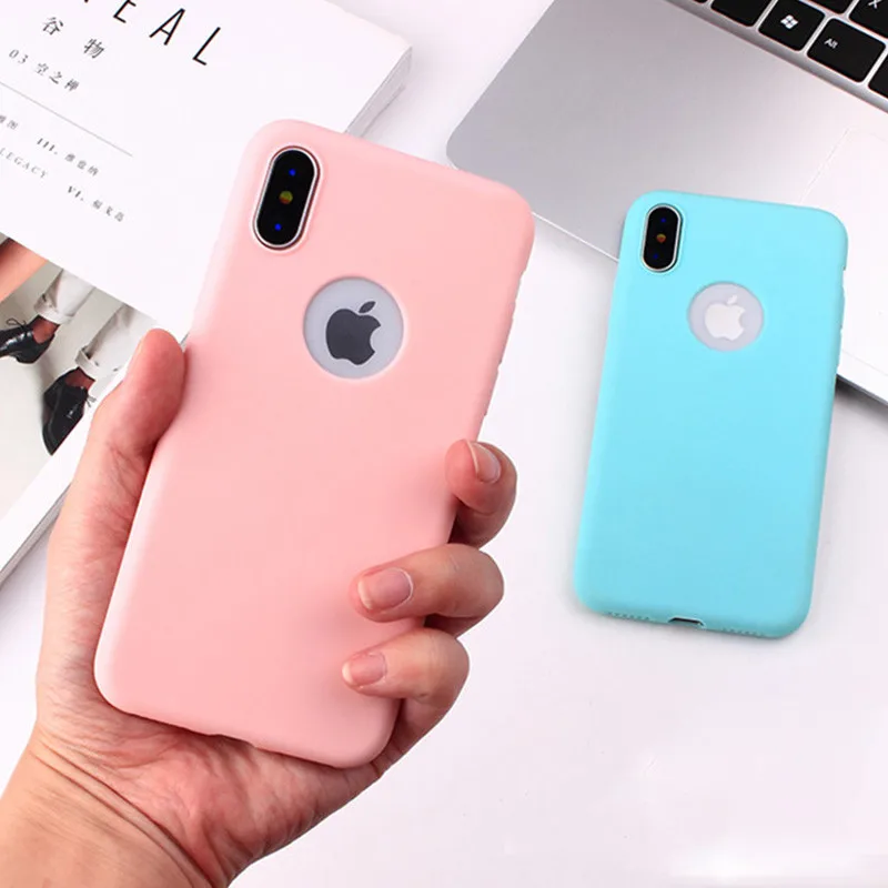 Модный мягкий силиконовый Конфеты желеобразный чехол для iPhone X 11 Pro Max 8 7 6 S Plus Xr Xs