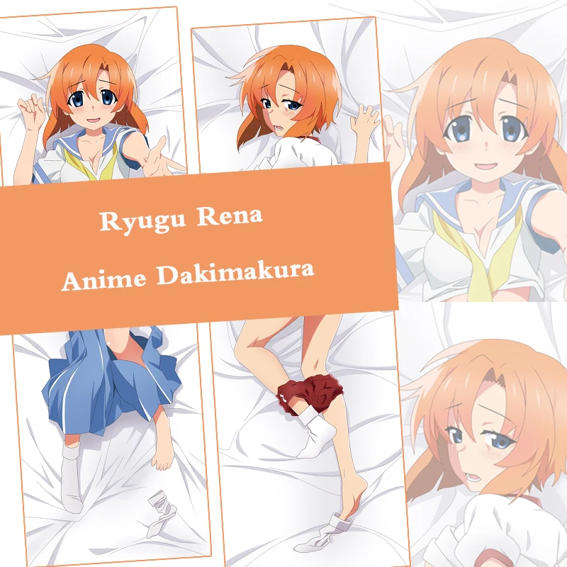 

ZENGIA Anime Dakimakura Higurashi When They Cry Hou Ryugu Rena Hugging Body Pillow Cover Otaku Throw Cushion Pillow Case