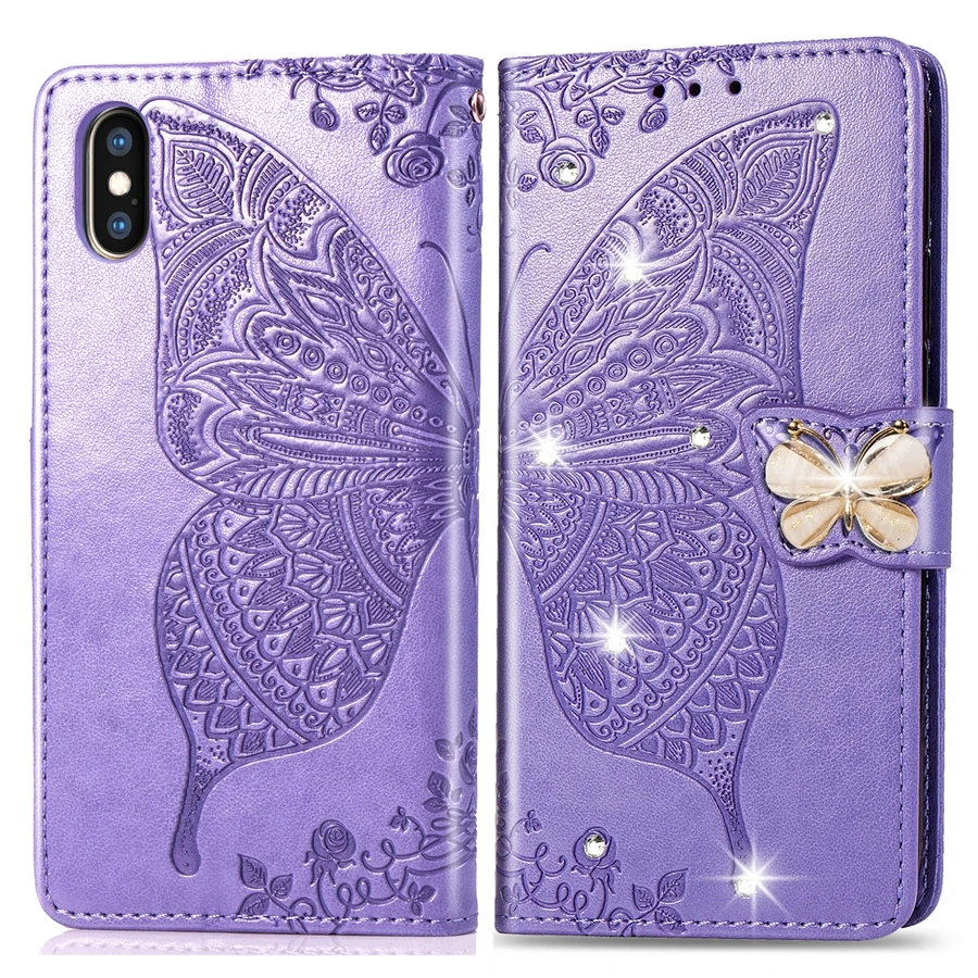 Флип чехол для телефона huawei y9 prime y6 y7 pro y5 2019 y 5 6 7 9 y92019 3d бабочка Шикарный из