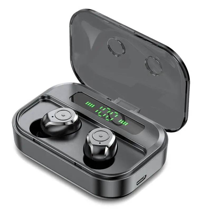 

Wireless Bluetooth 5.0 Earbuds Binaural Call Digital Display Intelligent TWS Noise Reduction IPX7 Waterproof Earphones 3600mAh