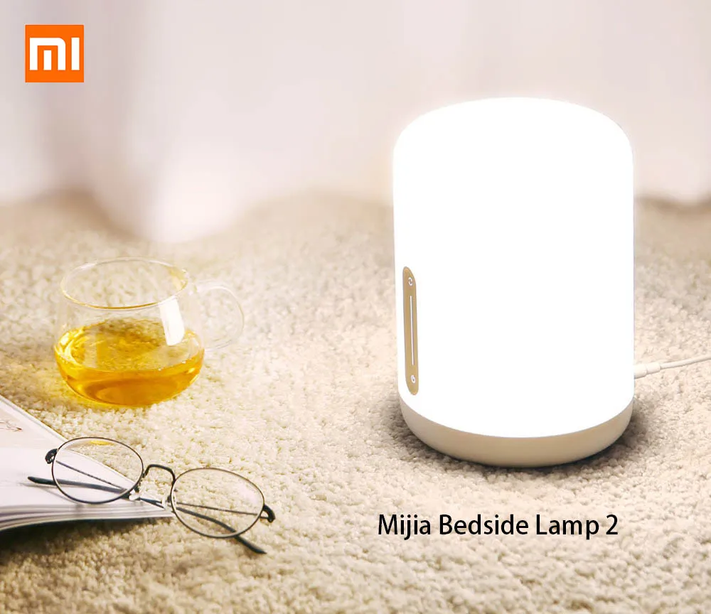 

Original Xiaomi Mijia Bedside Lamp 2 Bluetooth WiFi Connection Touch Panel APP Control Works with Apple HomeKit Siri