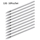 10pcsset Disposable Tattoo Piercing Needles For Navel Nipple Ear Nose Lip Tattoo Piercing Needles Kit Tool 12g14g16g18g20g