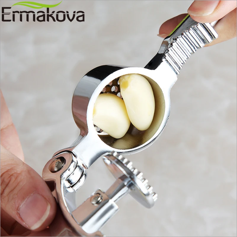 Пресс для чеснока ERMAKOVA измельчитель из нержавеющей стали имбиря ореха mincernut с