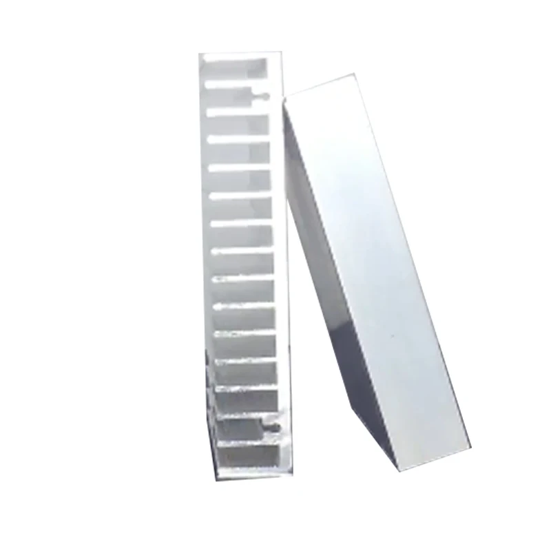 Мощный светодиодный алюминиевый профиль длинный плотно зубчатый радиатор лист