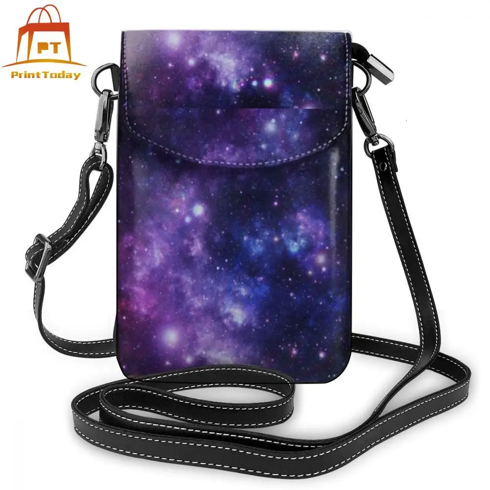 

Galaxy Shoulder Bag Galaxy Leather Bag Wedding High quality Women Bags Print Trending Women's Slim Purse