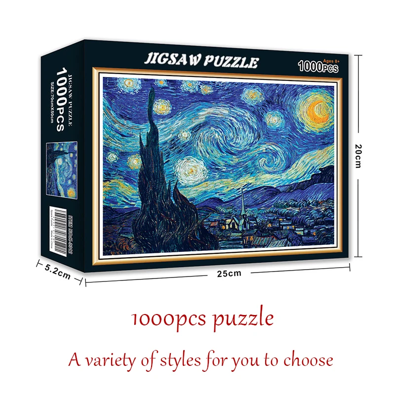 

1000/pcs Adult and Children City Landscape Animal Puzzle Decompression DIY Large Paper Toys Gift 3d Puzzle for Adults