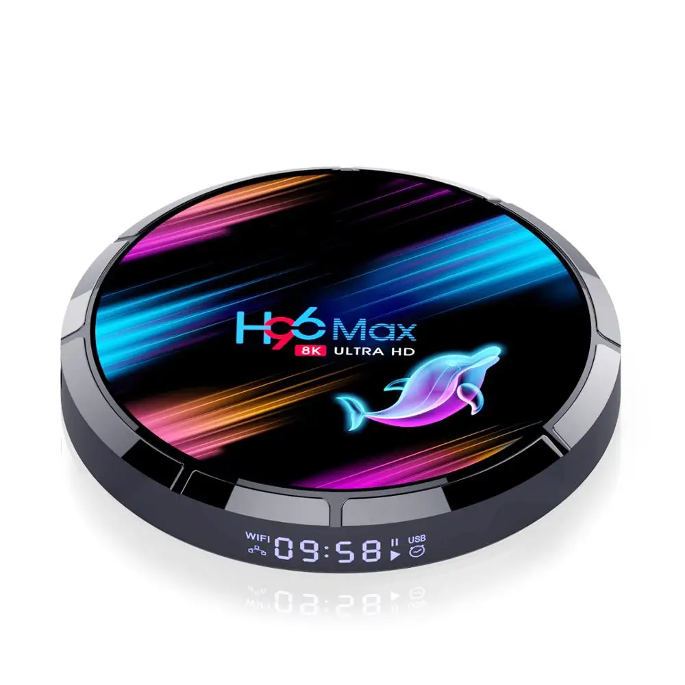 H96 X3 8K Android Smart tv-Box Amlogic S905X3 четырехъядерный телеприставка медиаплеер Поддержка 3D