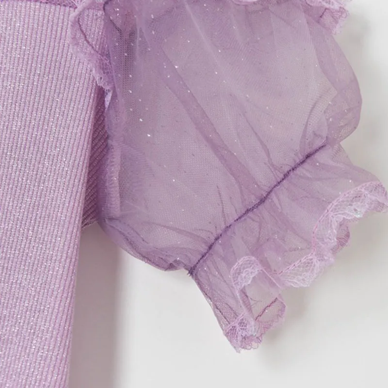 

Vintage Chinese Style Thin Knitted Shirt Women 2021 Summer Tops Stand Collar Perspective Mesh Spliced Lurex Short Sweater Shirt