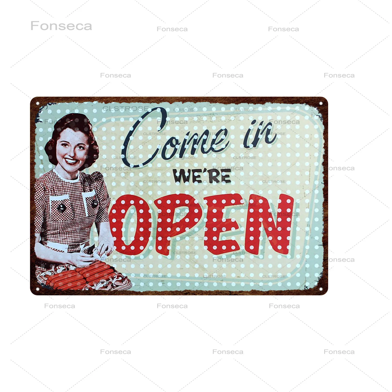 Open/Closed Metal Tin Sign Bar Cafe Diner Garage Pub Home Wall Decoration Retro Welcome Art Poster 30*20 cm | Дом и сад