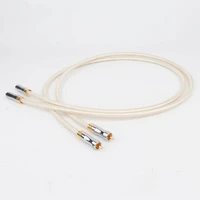 hi end qed ofc silver plated gold plated rca plug audio interconnect cable hifi rca to rca male extension cable