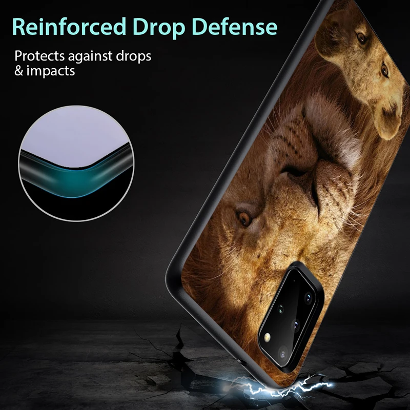 

Disney Cartoon The Lion King For Samsung Note 20 10 8 9 M31S M60S M40 M30 M21 M20 M10 Ultra Pro Plus Black Phone Case