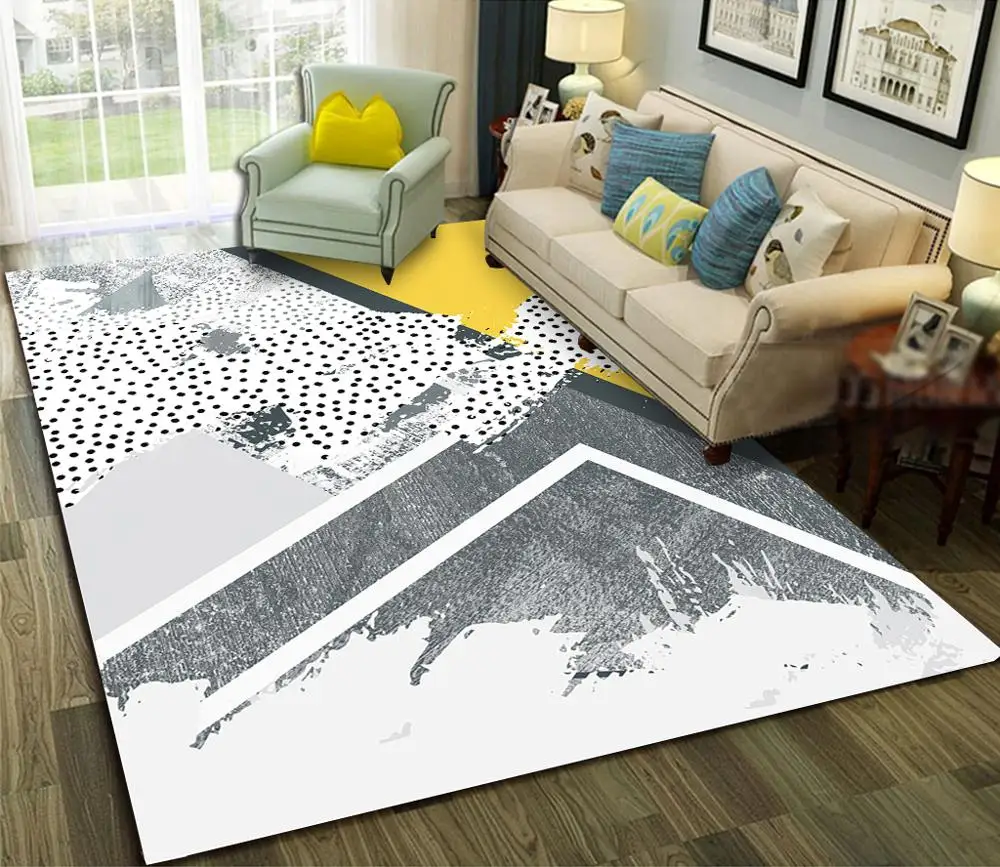 Геометрический Коврик для дома ковер гостиной спальни большой Треллис Tapete Para Sala