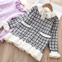 baby girls knitted dress sweater shirt infant toddler girl pullover child warm clothes undershirts for winter autumn dresses