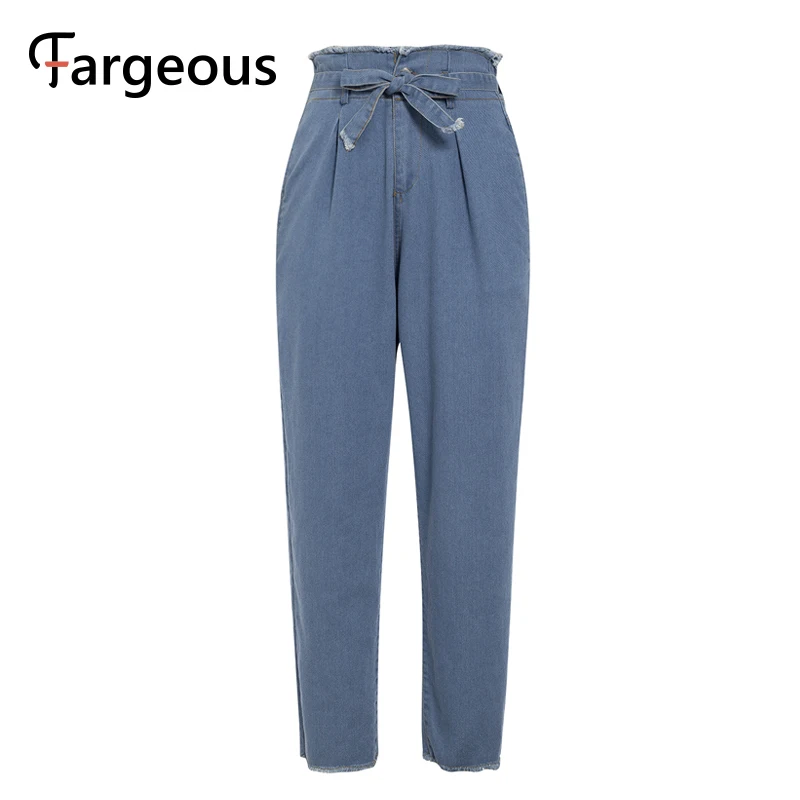 Модные женские джинсы с высокой талией свободные черные джинсовые брюки Halen