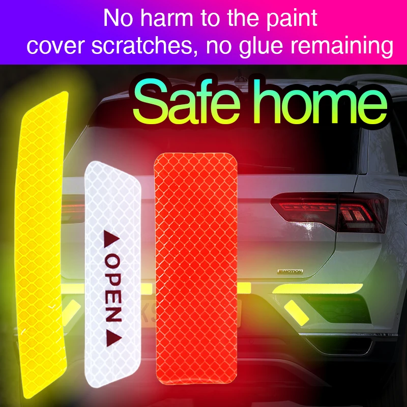 Одна пара светоотражающая лента безопасности для автомобилей велосипед