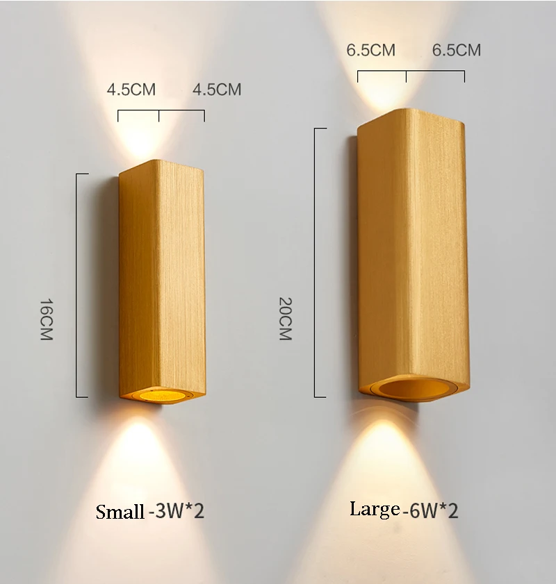 Настенный светодиодный светильник Cube COB для помещений современное домашнее