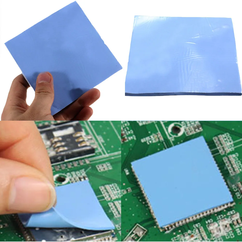 

Wear Resistant CPU Cooling Reusable Accessories Blue Silicone Pad Not Cut For Laptop Soft Films Thermal Conductive Heatsink