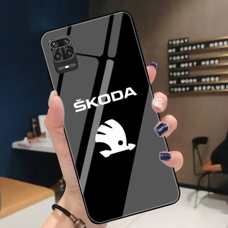 

Germany Car Phone Case For Redmi4X 5 Plus 6 A Note 4 5 6 Pro 7 Xiaomi6 8 SE MIX2 S Note3 Tempered Glass Skoda