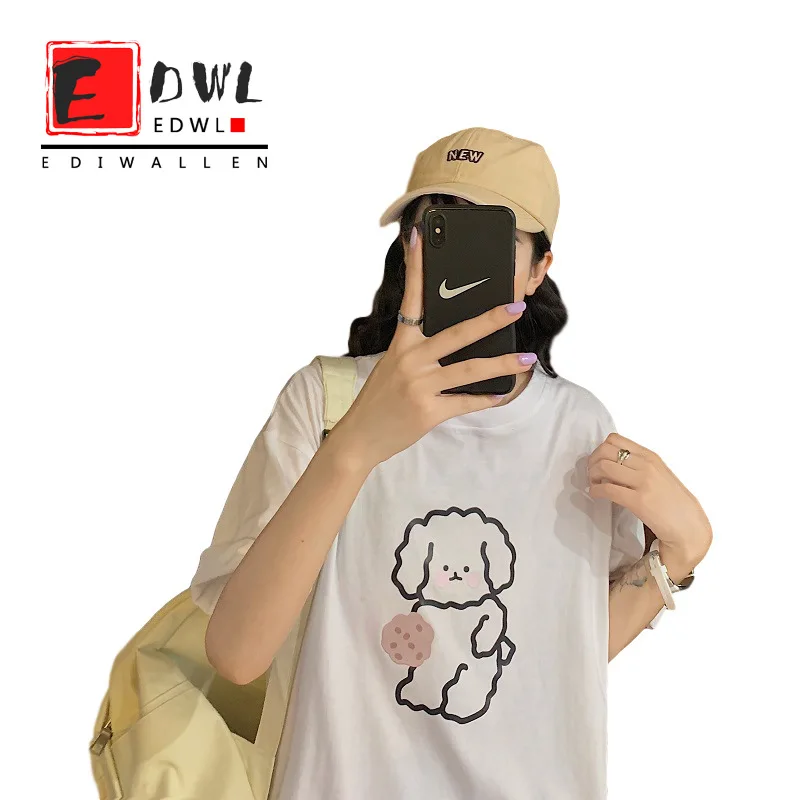 

Summer Kawaii Clothes Girls T-shirts Cute Harajuku Sweet Short-sleeved Ulzzang T-shirt Women Cartoon Tees Cotton T Shirt Tops